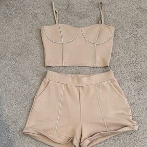 Women's Tan Intimate Set
